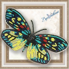 Набор для вышивки бисером бабочки «ERASMIA PULEHERA»
